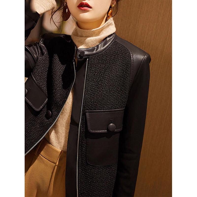KAISER Women's Genuine Leather Korean Style Jacket