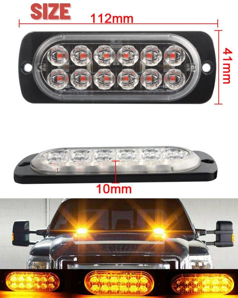 Explosive Strobe Light, Set of 2, Strobe Flash, LED, , 24V, Car, Truck, Motorcycle,