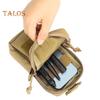 Tactical Molle Accessory Pouch Backpack Shoulder Strap Attachment Bag with Double-Zipper Pocket Tactical Molle Tool Pocket for Outdoor Activities