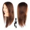 Hair Mannequin Head Hairdresser Training Head Cosmetology Manikin Head with Bracket