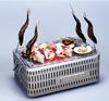 GREEN LIFE Made In Japan Barbecue BBQ Main Unit Does Not Get Hot Easily Adjustable Mesh Height Square Tabletop Bicchirin SC-452