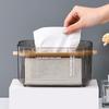 Waterproof Transparent Tissue Box Adjustable Facial Tissue Holder  Home Living Room