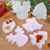 Creative Christmas Sturdy Silicone Resin Form Portable Flexible Dish Molds Stylish Epoxy Castes for Home Decoration