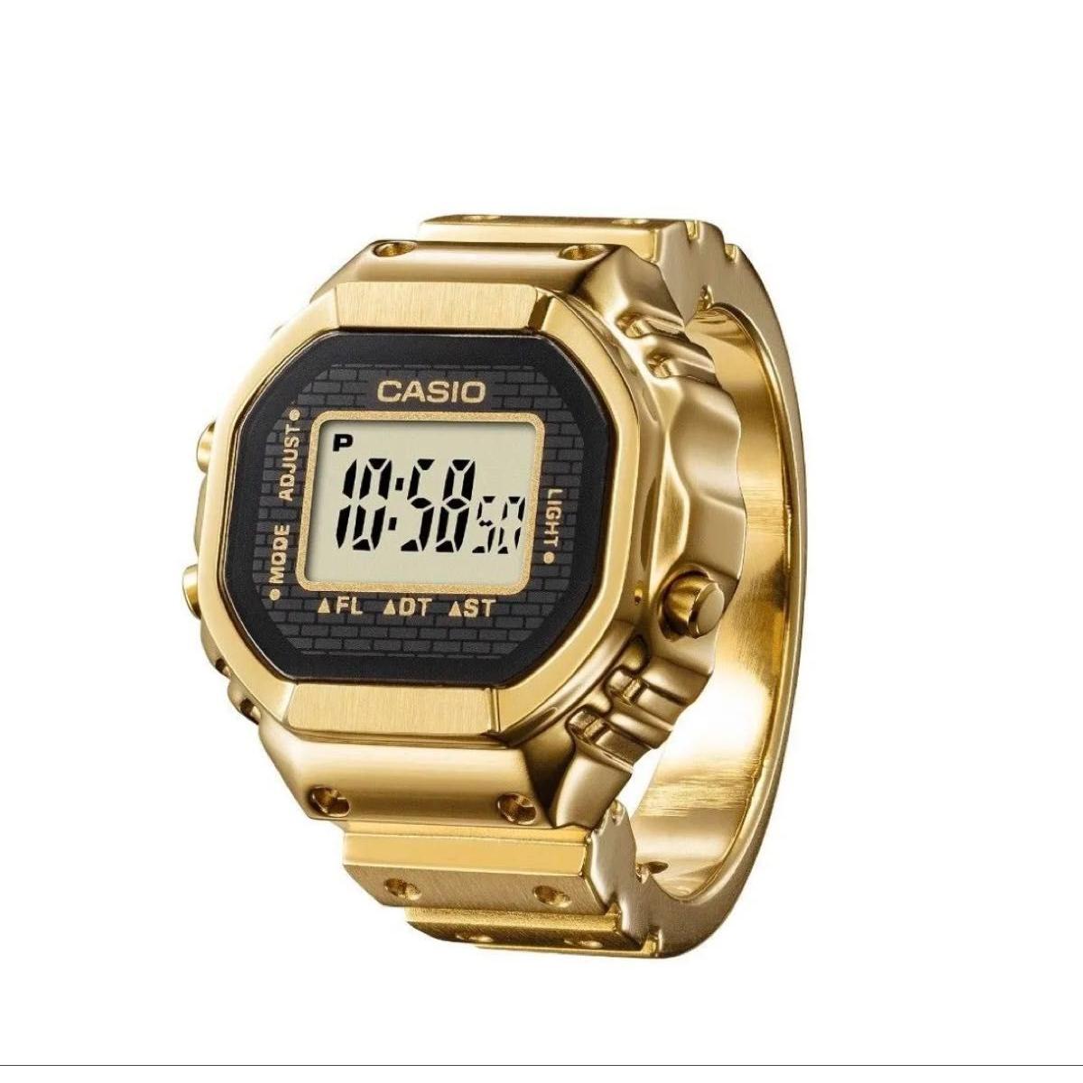 Used New CRW-001G-9JR Casio Watch Ring Ring-shaped Watch Ring Watch Gold Gold