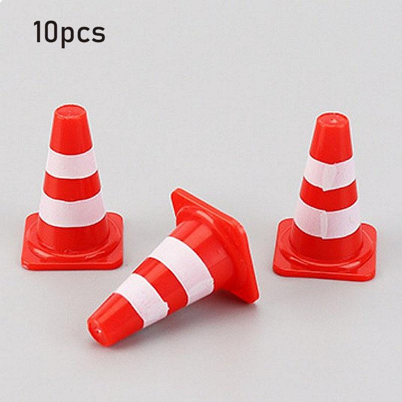 

10 шт. Мини-игрушка в виде дорожного заграждения для детей, строительная машина, тематическая вечеринка, дорожный конус, спортивная тренировка