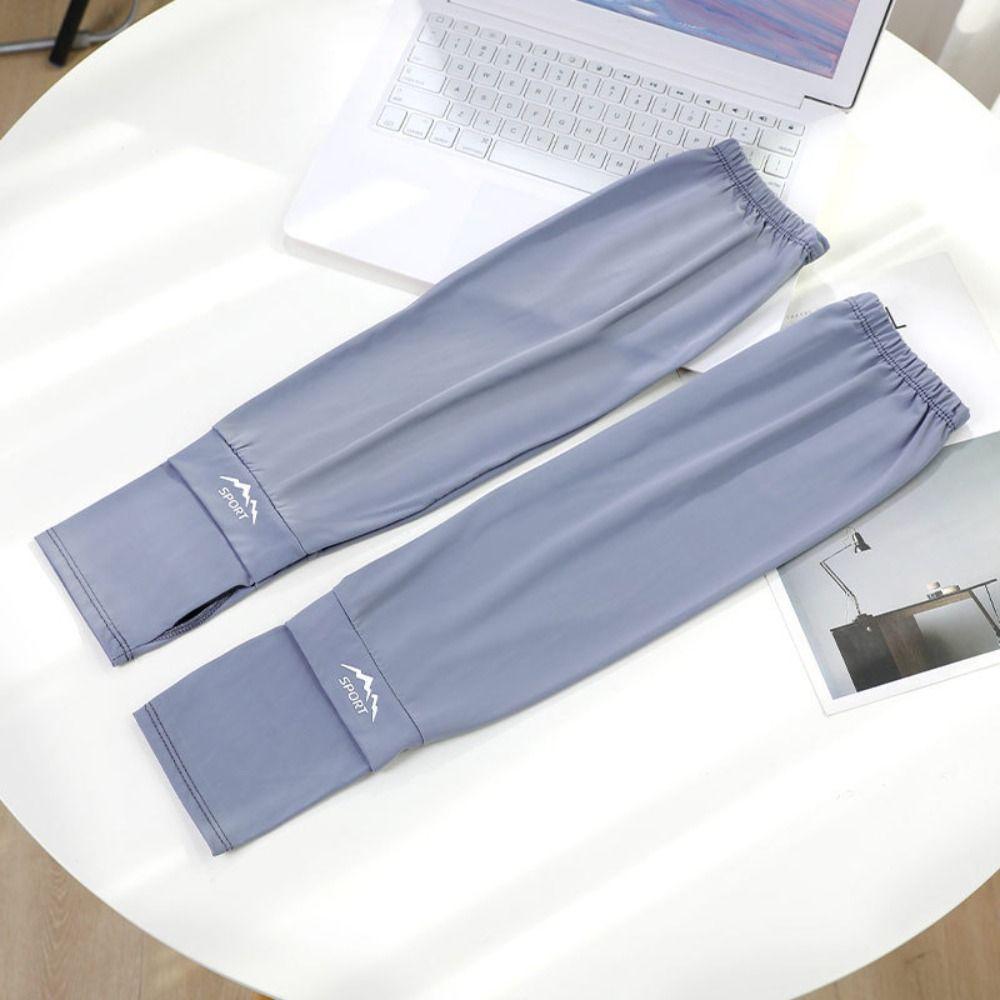UV Insulation Sunscreen Arm Sleeve Loose Cycling Gloves Elastic Ice Silk Sleeves  Summer