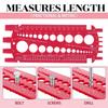 Imperial Standard Screw Size Measuring Ruler Metric Size Bolt Gauges Measuring Tool  Industrial Use