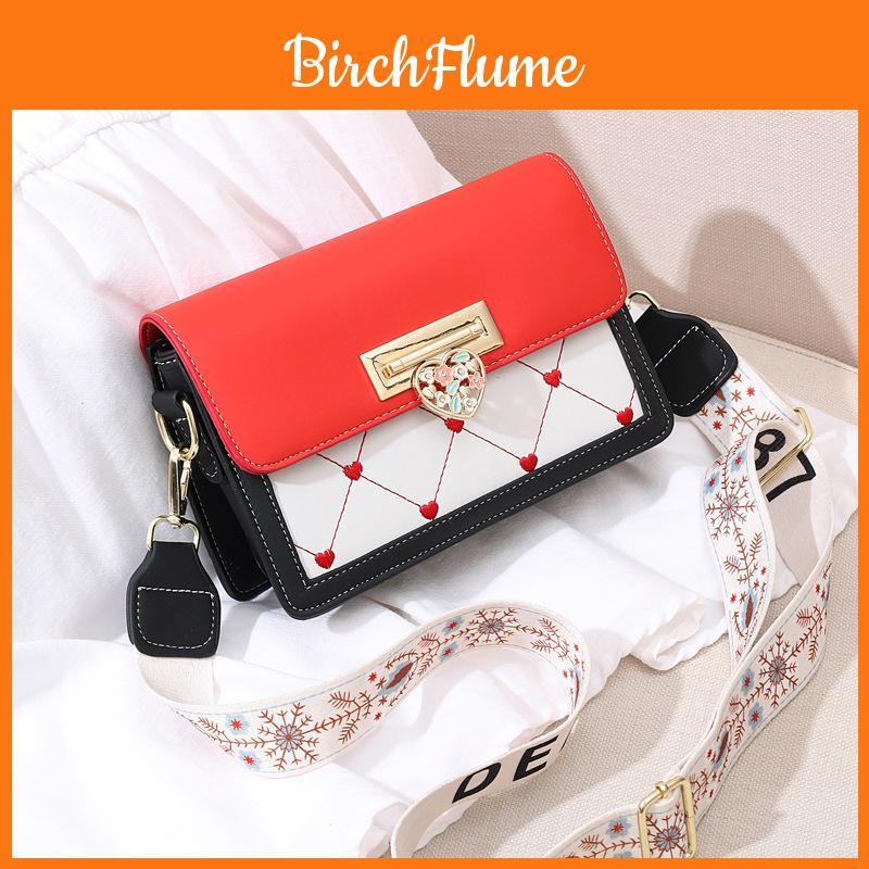 Stylish Women's Small Square Bag Trendy Korean Design Fresh Autumn Shoulder Crossbody Bag In White Green Blue Black Pink Red And Black Color Options