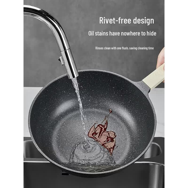 Chui Da Huang 32cm Maifan Stone Non-stick Wok