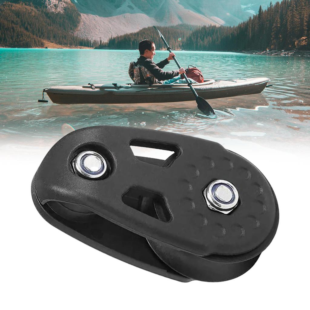 Plastic Kayak Pulley Block Sheave Block Slide Rail Anchor Trolley Sheave Water Sport Hardware for Kayak Canoe Boat