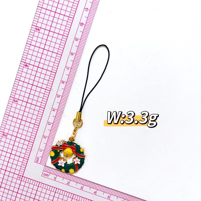 Рождественская Мультяшная Елка и Санта Пряничный Человек Подвеска Сплав Чехол для Телефона Шарм