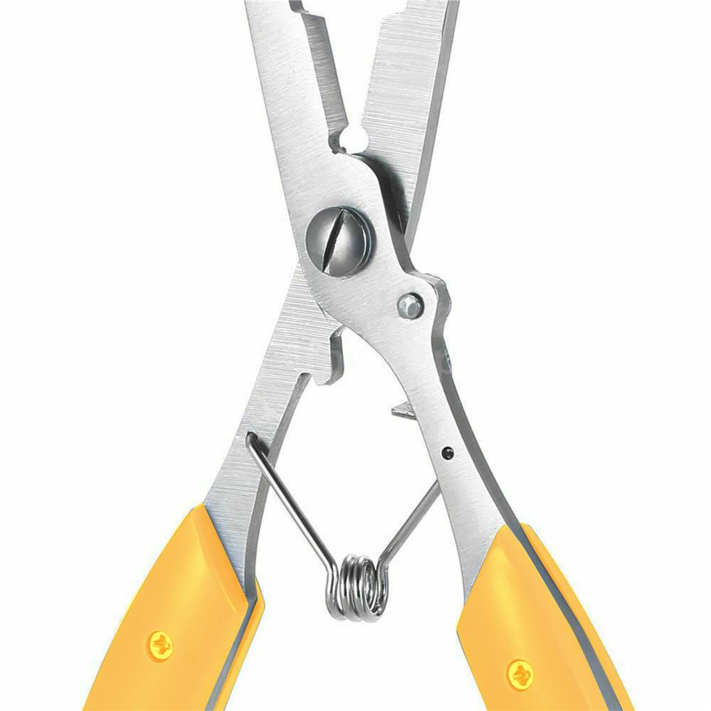 Fishing Line Cutter Hook Tackle Stainless Steel Fishing Plier Fishing Tackle Tool Cutter Hook Remover Line Cutter Grip Split Ring Pliers