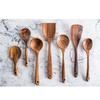 1-7pcs/set Teak Natural Wood Tableware Spoon Ladle Turner Rice Colander Soup Skimmer Cooking Spoon Scoop Kitchen Reusable Tool