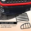 Precise Tail Light Lamp Covers Blinds ABS Rear Taillight Guard For Jeep Renegade 2016 2017 2018 2019 2020 2021, Black