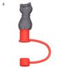 1PC Creative Reusable Silicone Straw Plug Splash Proof Drinking Dust Cap Dust-proof Straw Tips Cover Cup Accessory Kitchen Tool
