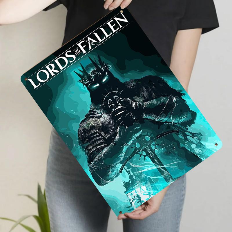 Lords of The Fallen Game Poster Metal Wall Art Decorative Painting for Home Office Decoration 20x30cm（7.8x11.8inch）