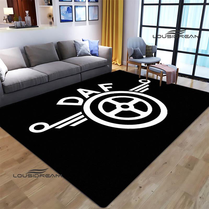 3D DAF Truck Retro Printed Carpet Living Room Bedroom Non-slip Carpets Yoga Mat Outdoor Carpet Kawaii Rug Birthday Gift