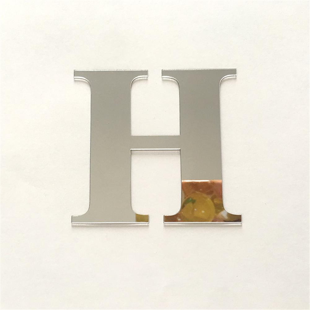 Party Decoration Mirror Wall Sticker 10cmx8cmx1cm Acrylic