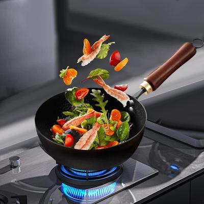 Cast Iron Cooking Pot with Long Handle Soup Container Porridge Maker for Stovetops Kitchen