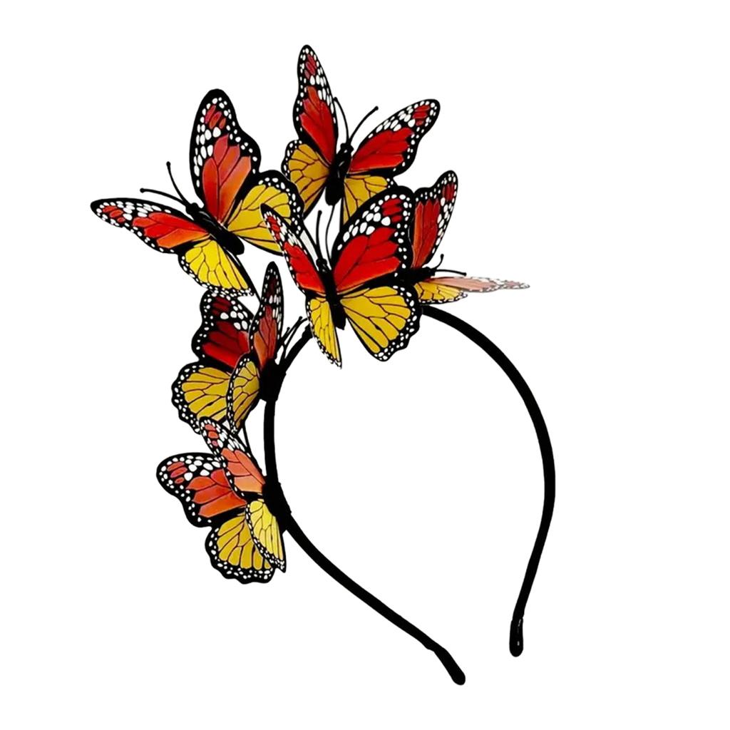 Yousheng Kobiety Opaska Kolorowe Motyle Dekoracja Ślubna Opaska Do Włosów Imprezy Cosplay Halloween Akcesoria Do Włosów