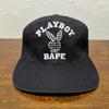 Used A BATHING APE PLAYBOY Snapback Cap APE