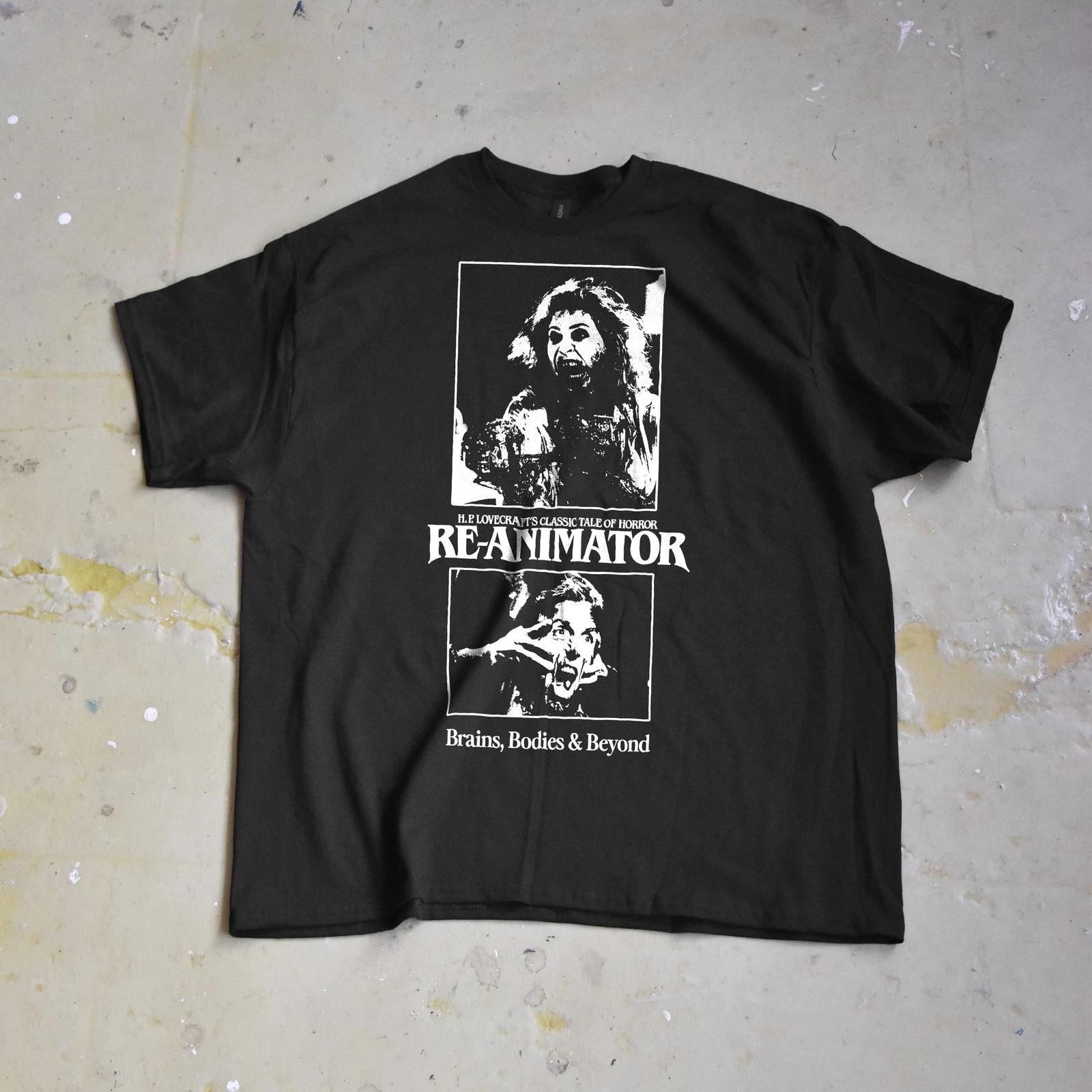 Re-Animator T-Shirt - H P Lovecraft Horror Comedy Movie Tee Halloween Tee 2XL