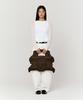 Pleatsmama Big Bow Bag Glitter Black Brown