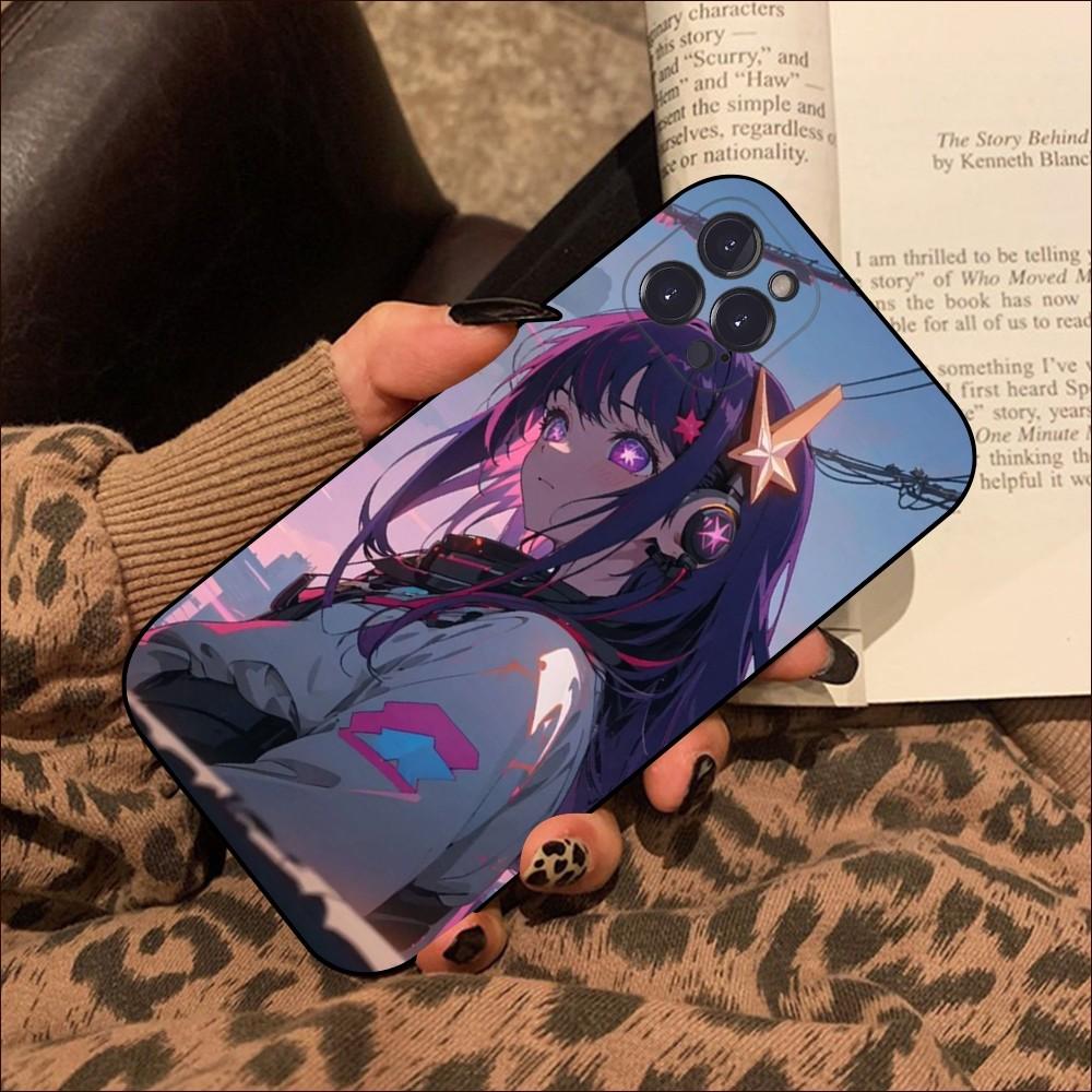 Anime Oshi no Ko Hoshino Ai Phone Case For iPhone 15 14 11 12 13 Mini Pro XS Max Cover 6 7 8 Plus X XR SE 2020 Funda Shell