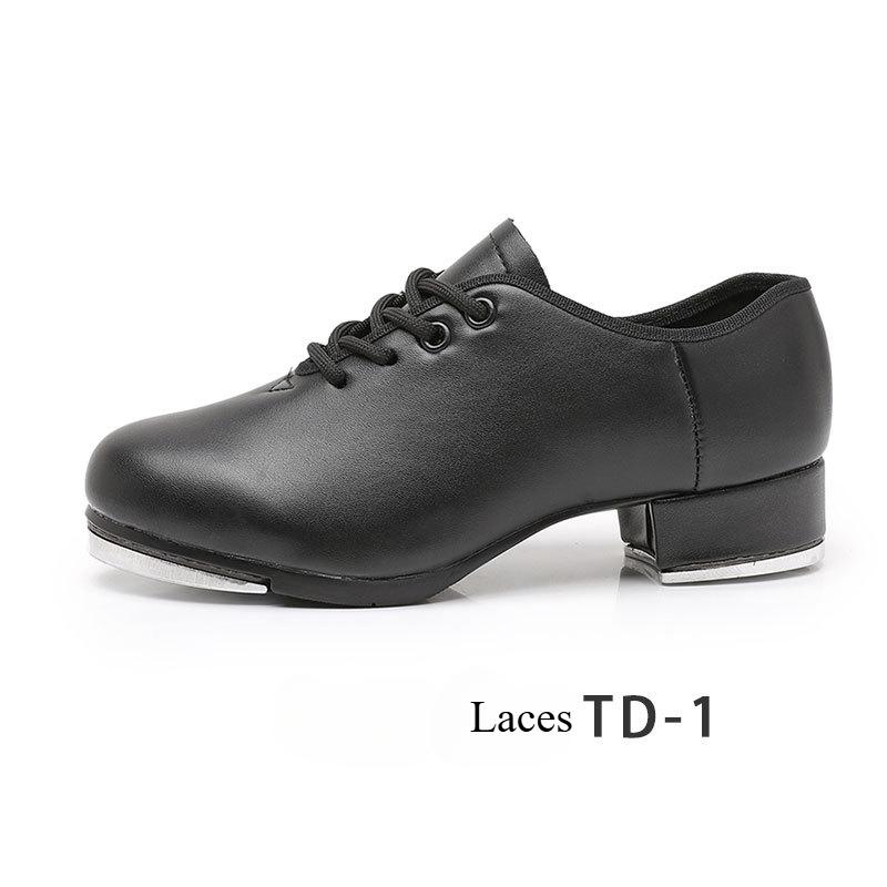 

Fashion Stelle Tap Shoes for Girls Boys Lace Up PU Leather Jazz Dance Shoes for Women 33