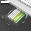 1-3PCS Hidden Desktop Organiser Desktop Sticky Drawer Slide Out Under Desk Drawer Transparent Under Desk Drawer Storage Shelf