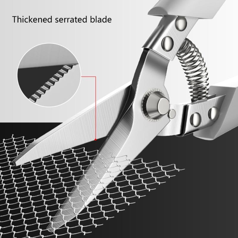 Professional Industrial Shears:Stainless Steel Scissors Tin Snips for Metal Sheet PVC Pipe Cutting Iron Plates