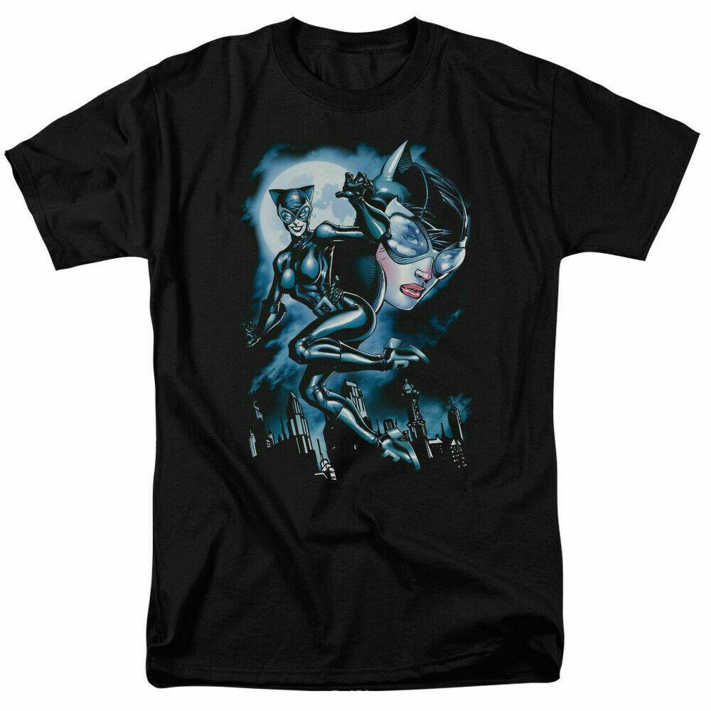 26 Catwomen Moonlight Cat T Shirt Licensed Comic Book Tee Black Unisex T-Shirt XXL