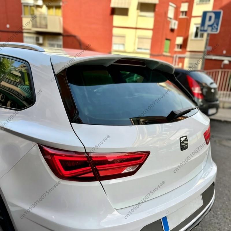 Rear Spoiler For Seat Leon MK3 5F8 ST Sportstourer TDI TSI Cupra FR 2013-2020 Car Trunk Roof Top Side Window Wing Bodykit Tuning