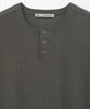 MILLO ARCHIVE Silo Half Henley Neck Knit [Charcoal]