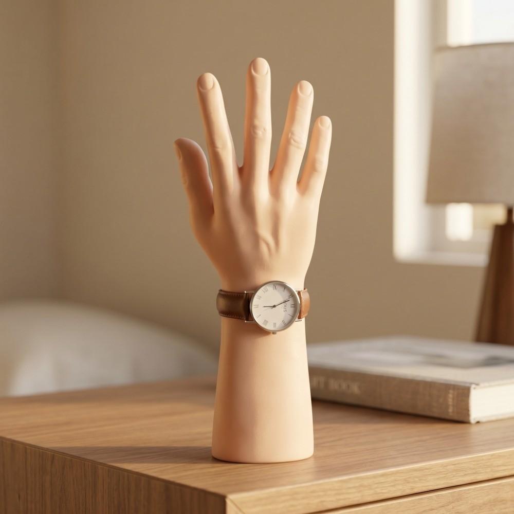 Realistic Mannequin Hand Matte Hard Ring Display Prop Hand Display Stand Watch Display