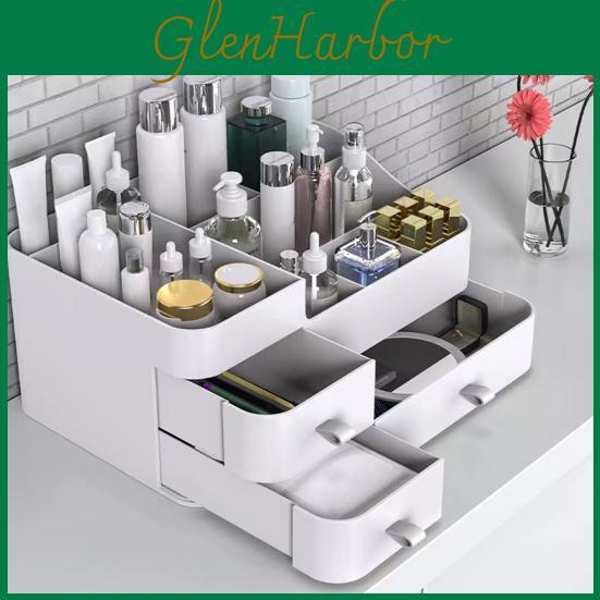 Organizer Box Storage Countertop Makeup With Drawers Large Capacity Smooth Edge Burrfree Storage Container Cabinet Shelf Organizer