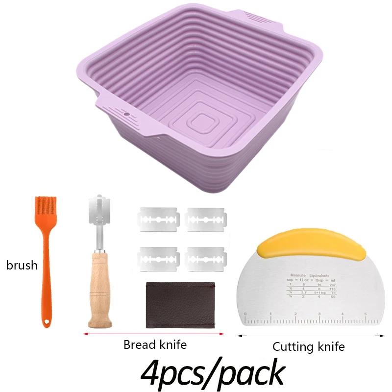 Foldable Bread Fermentation Basket Silicone Bread Making Baking Fermentation Baking Tools Home Kitchen Practical Accessories