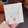 Korean 18K Gold Titanium Steel Women's Clavicle Necklace - Versatile, High-End, Non-Fading Temperament Choker.