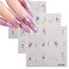 5D Embossed Nail Art Stickers Manicure Accessories Self Adhesive Nail Decals