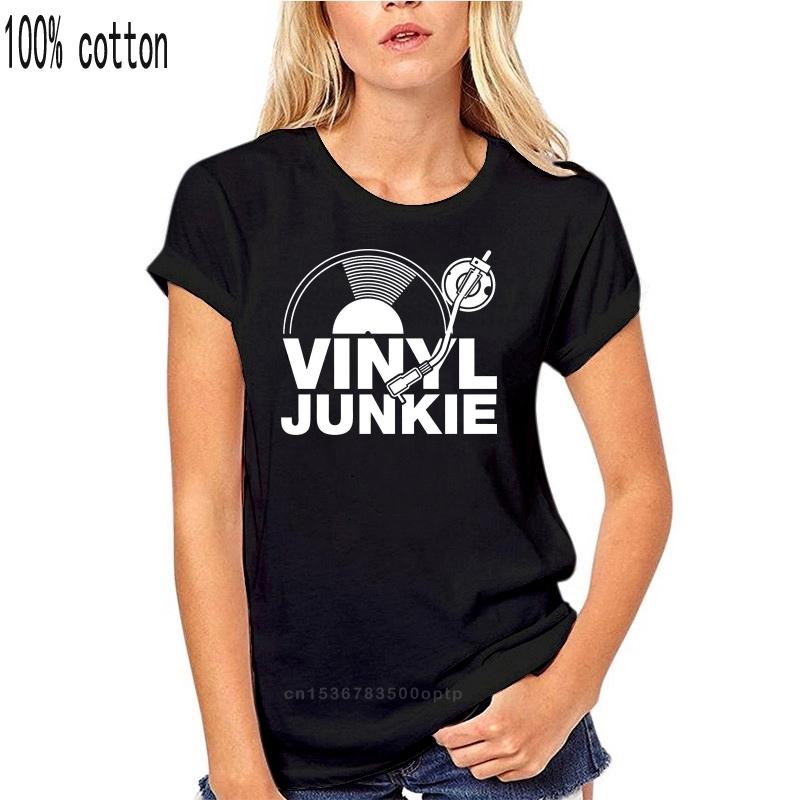 

Vinyl Junkie Muisc DJ Hip Hop Dance Trance Funny Mens T Shirt L чорний