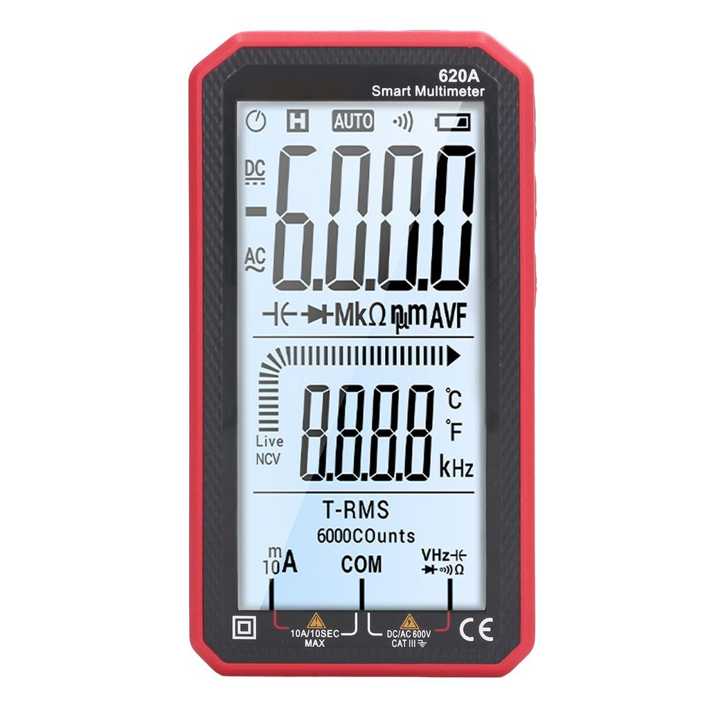 Digital Multimeter 6000 Counts Auto Ranging NCV Voltage Tester Current Resistance Meter Tool
