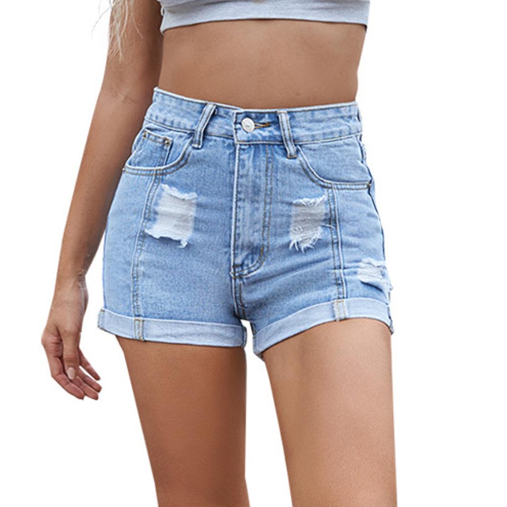 Women's High Waisted Jeans Shorts 