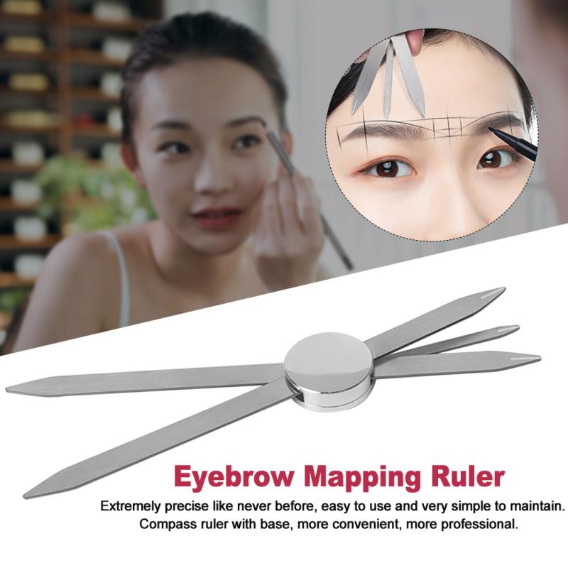 1 Pcs Microblading Balance Positioning Tattoo Ruler Makeup Eyebrow Design Golden Ratio Ruler Measurement Tool