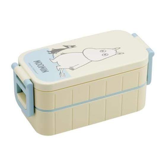 Skater Lunch Box 2 Tiers 600ml Women s Antibacterial Lunch Box Made in Japan Moomin Light Color YZW3AG-A