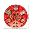 Traditional Wealth God Fridge Magnets Woodwork 2025  New Year Fridge Magnets  Refrigerator
