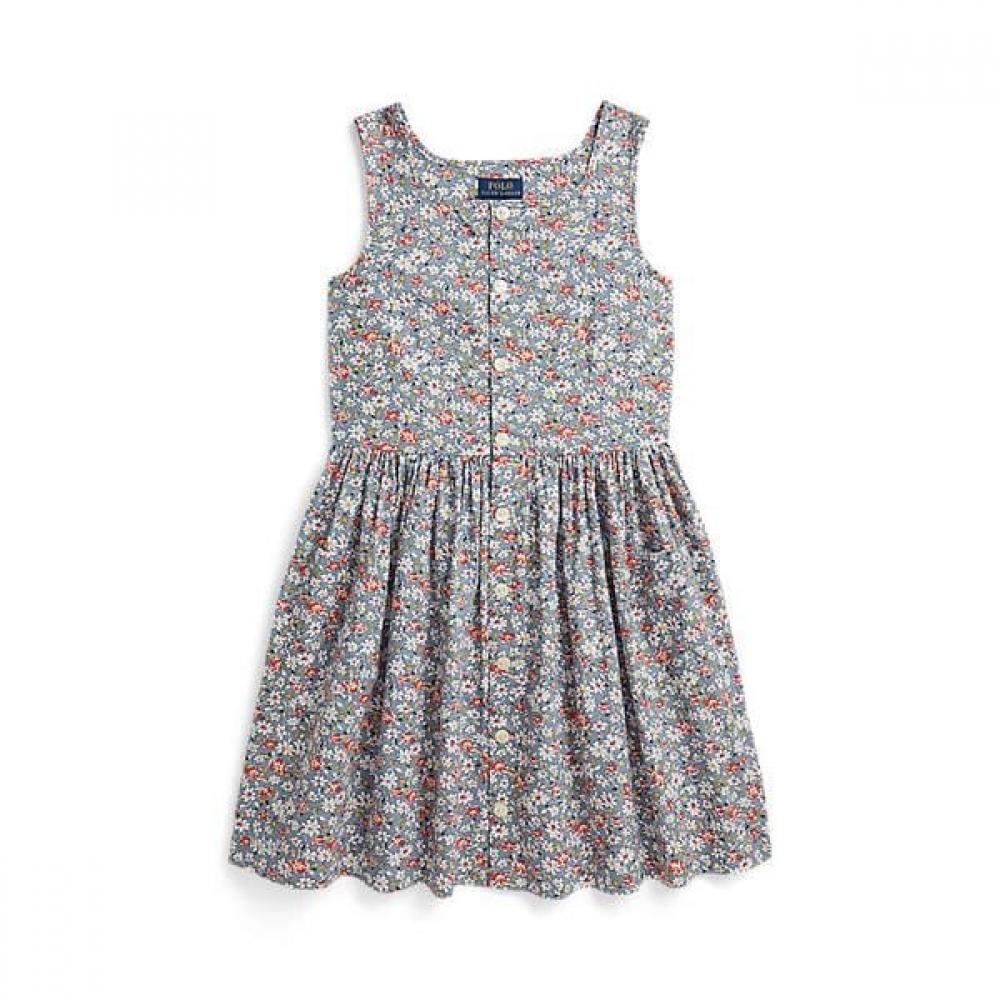 Polo Ralph Lauren Girls Floral Cotton Poplin Dress 7 16 Cwpodrsg3d21153400 8
