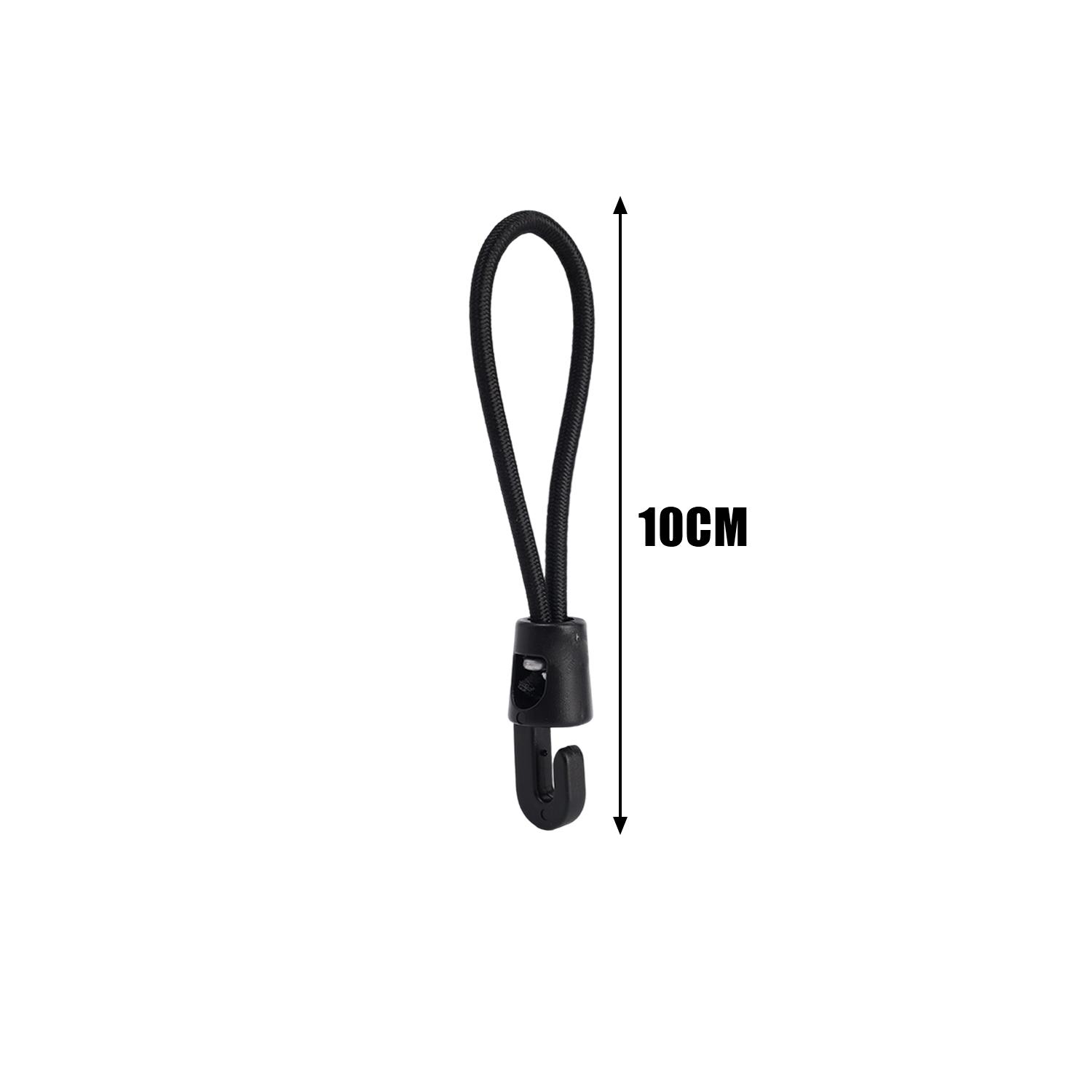 Black Nylon Elastic Strap Multi-Purpose High Elasticity Bungee Cord Camping Hiking Gear Car Trunk Storage Motorcycle Accessories