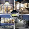 Solar Motion Lights Outdoor 468LED 3 Modes Solar Fence Lights Waterproof Solar Security Lights Yard Door Patio Garage Step 180° Lighting Angle