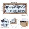 Funny Chicken Signs Chicken Coop Signs For Outside Wooden Frame Home Decorations Wall Art Farmhouse Decor For Farm Kitchen