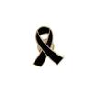 1/5/10 stk Sort Hvid Bånd Broche Begravelser Mindesmærke Pin Til Kvinde Mænd Metal Bånd Sørgebadge Jakkesæt Kjole Skjorte Tilbehør